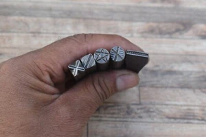 5 Stck. Vintage Eisen Schmuck Anhänger Charms Herstellung Silberschmied Metall Stanze Stempel - Bild 1 von 8