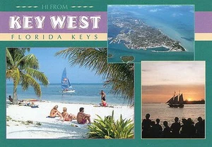 MULTIVIEW AERIAL,BEACH,SUNSET-KEY WEST,FL - Picture 1 of 2