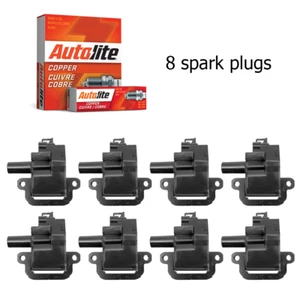 Ignition Coil & Autolite Spark Plug for Chevrolet Camaro Pontiac Firebird UF192 - Picture 1 of 6