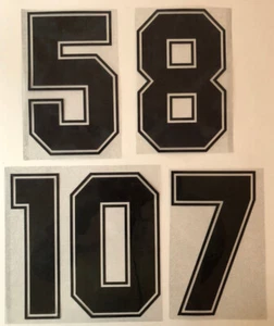 Flock Nummer number home Trikot shirt Argentina Argentinien 1978 1986 1990 - Bild 1 von 1