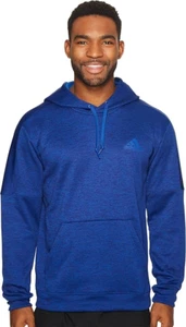 Adidas Mens Fleece Pullover Hoodie SweatShirt Collegiate Royal Blue NWT XL - Picture 1 of 3
