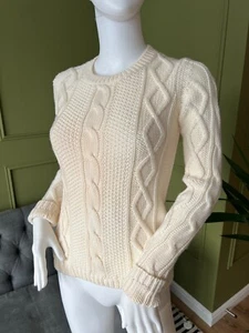 Theory cable-knit 100% Wool Jumper Size UK 8 - Picture 1 of 8