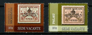 MICRONESIA SCOTT # 658 & PALAU SCOTT # 841, SET OF 2 SEDE VACANTE, VATICAN CITY - Picture 1 of 1