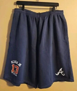 Fanatics Branded Men's Ronald Acuna Atlanta Braves Navy Shorts Big/Tall 2XL NWT - Picture 1 of 6