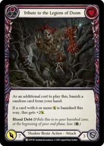 Tribute to the Legions of Doom (RED) Dusk Till Dawn Flesh and blood TCG NM - Picture 1 of 1