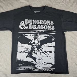 Dungeons & Dragons Tshirt Mens Medium Gray Expert Rulebook Graphic - Picture 1 of 10