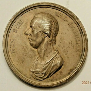 1814 RARE BIRMINGHAM PITT CLUB SILVER MEMBER MEDAL AU/UNC. C-1788 - Picture 1 of 4