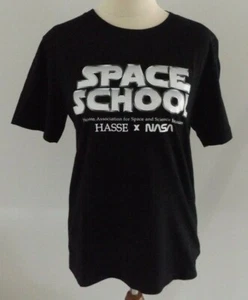 Houston Space School Themed T-shirt Short Sleeve Black Youth Size Small - Unisex - Picture 1 of 7