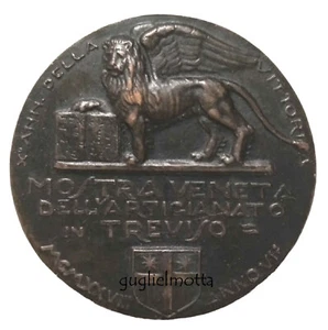 TREVISO MOSTRA VENETA ARTIGIANATO 1928 MEDAGLIA X ANNO VITTORIA - Picture 1 of 2