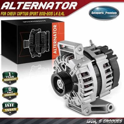 Alternador para Chevrolet Captiva Sport 2012-2015 L4 2.4L 130A CW polea de 6 ranuras Foto 1 de 4