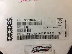 DIODOS SBG1025L-T-F INC SBG1025L DIODO SCHOTTKY 25V 10A D2PAK 10 PIEZAS - Imagen 1 de 1