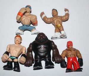 WWE Lot Of 5 Rumblers Mini Wrestling Action Figure Mattel WWF #9 - Picture 1 of 1