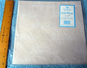 MATRIMONIO *PARAMOUNT*CARTA REGALO* 2 FOGLI NOS anni 80 uso decoupage o ornamento - Foto 1 di 2