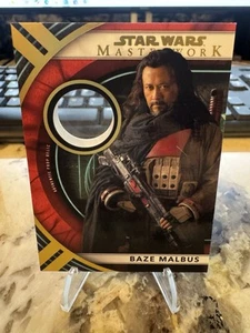 2022 Topps Star Wars Masterwork On-Screen Rogue One Prop Relics Baze Malbus /25 - Picture 1 of 2