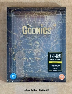 THE GOONIES - UK EXCLUSIVE TITANS OF CULT 4K + BLU RAY STEELBOOK - NEW - Image 1 of 4