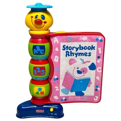 Rare 2002 Fisher Price Storybook Rhymes Light Up Singing Nursery Rhymes Book Toy - Image 1 of 4