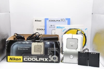 [ Exc + ] Nikon COOLPIX SQ Digital Compact Camera Square Silver Tested in BOX - Image 1 of 4