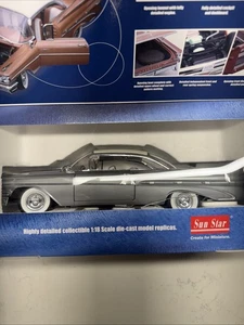 Suntstar Platinum Collection 1959 Pontiac Bonneville Ivory/Gray Metallic NIB - Picture 1 of 9