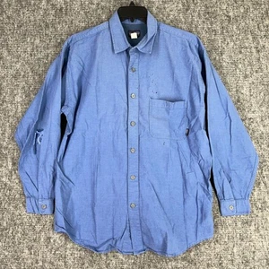 Patagonia Camicia Uomo Extra Large Blu Chore Fienile Cotone Biologico Vintage Y2K - Foto 1 di 12