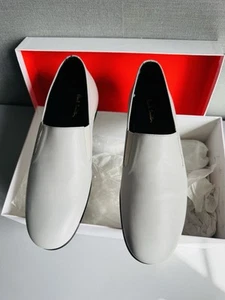 PAUL SMITH MEN Grey executive slip on soft 100% calf leather UK8/EU42/USA9 shoes - Picture 1 of 11