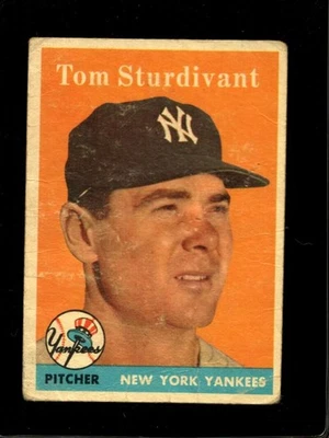1958 TOPPS #127 TOM STURDIVANT POOR YANKEES *NY0640 - Image 1 of 2