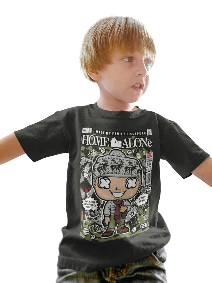 home alone horror sci fi film movie kids unisex birthday funny t shirt - Image 1 of 1