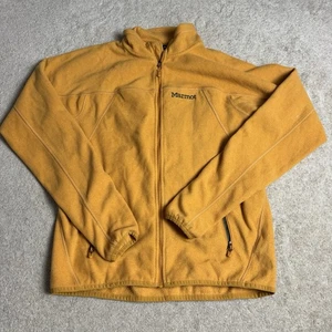 Marmot Mens Full Zip Fleece Sweatshirt Jacket Medium Yellow - Picture 1 of 8
