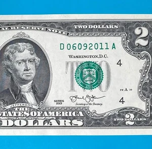 June 9, 2011 (D 06092011 A) BIRTHDAY ANNIVERSARY $2 Two Dollar Bill *UNC* - Picture 1 of 4