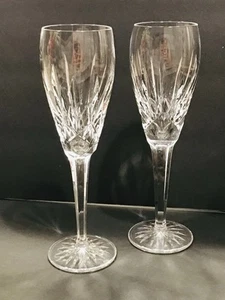 Vintage Waterford Ballymore Paar Kristall Champagnerflöten signiert 8,25 Zoll - Bild 1 von 21