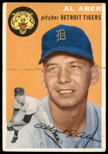 1954 TOPPS AL ABER 238 GOOD BASEBALL DETROIT TIGERS - Picture 1 of 2