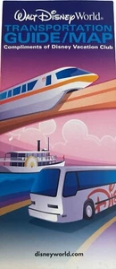 Walt Disney World Guida Trasporti Mappa 2001 Vacanza Club Brochure a colori - Foto 1 di 3