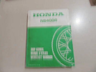 HONDA NS 400 R 1985   manuel d`atelier service work shop repair manual - Bild 1 von 4