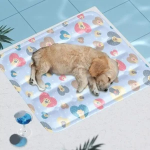 2024 cute dogs cat summer self mat cushion bed pet large medium at indoor supply - Picture 1 of 6