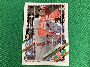 2021 Topps Walmart Holiday Rare Variations #HW106 Dylan Carlson Cardinals - Picture 1 of 1