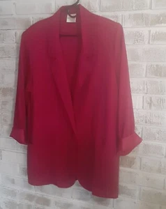 Vintage Bentley Lightweight Blazer Fuscia sz 16 On Trend USA - Picture 1 of 5