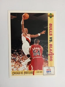 CARD UPPER DECK 1992-93 ED. ITA NBA PLAYOFFS BULLS VS BLAZERS n 175 - Picture 1 of 2