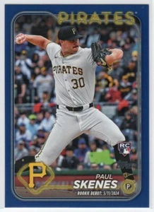 PAUL SKENES 2024 Topps Actualización Debut Novato RC Azul SP Pittsburgh Pirates - Imagen 1 de 2