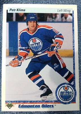 1990-91 Upper Deck Petr Klima Edmonton Oilers #282 - Image 1 of 2