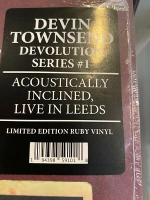 Devin Townsend - Acoustically Inclined Live In Leeds 2 x LP COLORED VINYL RECORD - Image 1 of 2