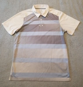 Hombre OAKLEY HYDROLIX Blanco Multicolor Ajuste Regular Golf Polo Talla Mediana - Imagen 1 de 4