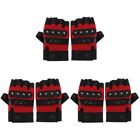  3 Pairs Motorcycle Hand Gloves Breathable Gloves Half Finger Gloves Outdoor