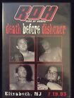 Roh Death Before Dishonor Dvd Ring Of Honor 7/19/03 Cm Punk Vs Raven Dog Collar
