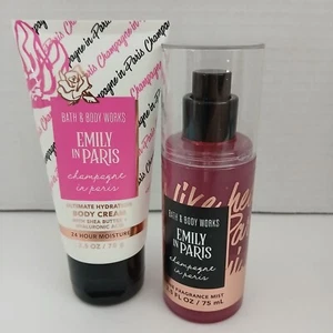 Bath & Body Works: Emily In Paris (Champagne in Paris) Travel Size Mist & Cream - Picture 1 of 2