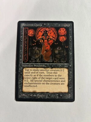 MTG Magic the Gathering Sorceress Queen - Arabian Nights Free Shipping - Image 1 of 2