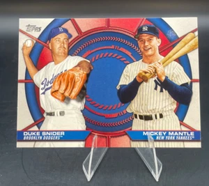 2025 Topps Series 2 DUKE SNIDER - MICKEY MANTLE  - Insert #DD-13 Dodgers Yankees - Picture 1 of 5