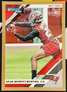 Sean Murphy-Bunting 2019 prensa de fútbol americano Panini Donruss a prueba novato paralelo radiocontrol - Imagen 1 de 2