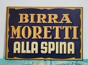 Collezione Vintage Targa, Tabella, Insegna Pubblicitaria BIRRA MORETTI in Legno - Foto 1 di 6