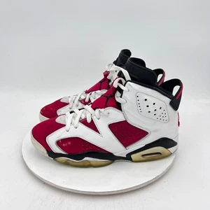 Nike Air Jordan 6 Retro Carmine Men Size 9 CT8529-106 White Red Basketball Shoes - Picture 1 of 11
