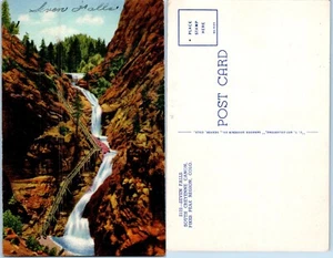 Seven Falls, South Cheyenne Canon, Pikes Peak, Colorado Vintage PC - Bild 1 von 1