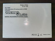 New Stellar Labs 33-11625 VGA Video to HDMI Converter plus L/R Analog Audio